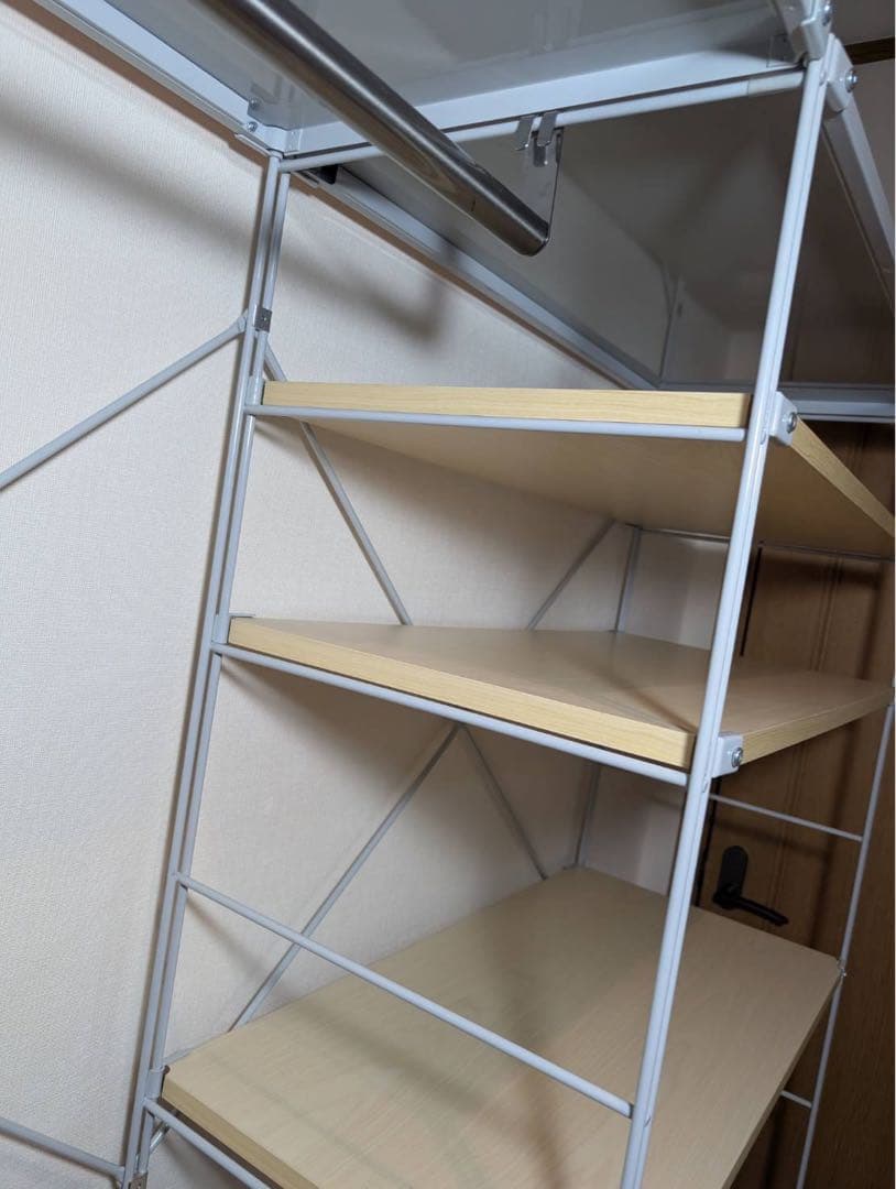 ■送料込■無印 MUJI スチールユニットシェルフ 衣類収納 ワードローブ棚家具