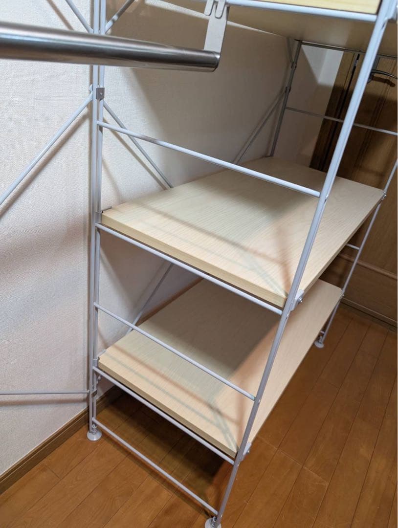 ■送料込■無印 MUJI スチールユニットシェルフ 衣類収納 ワードローブ棚家具