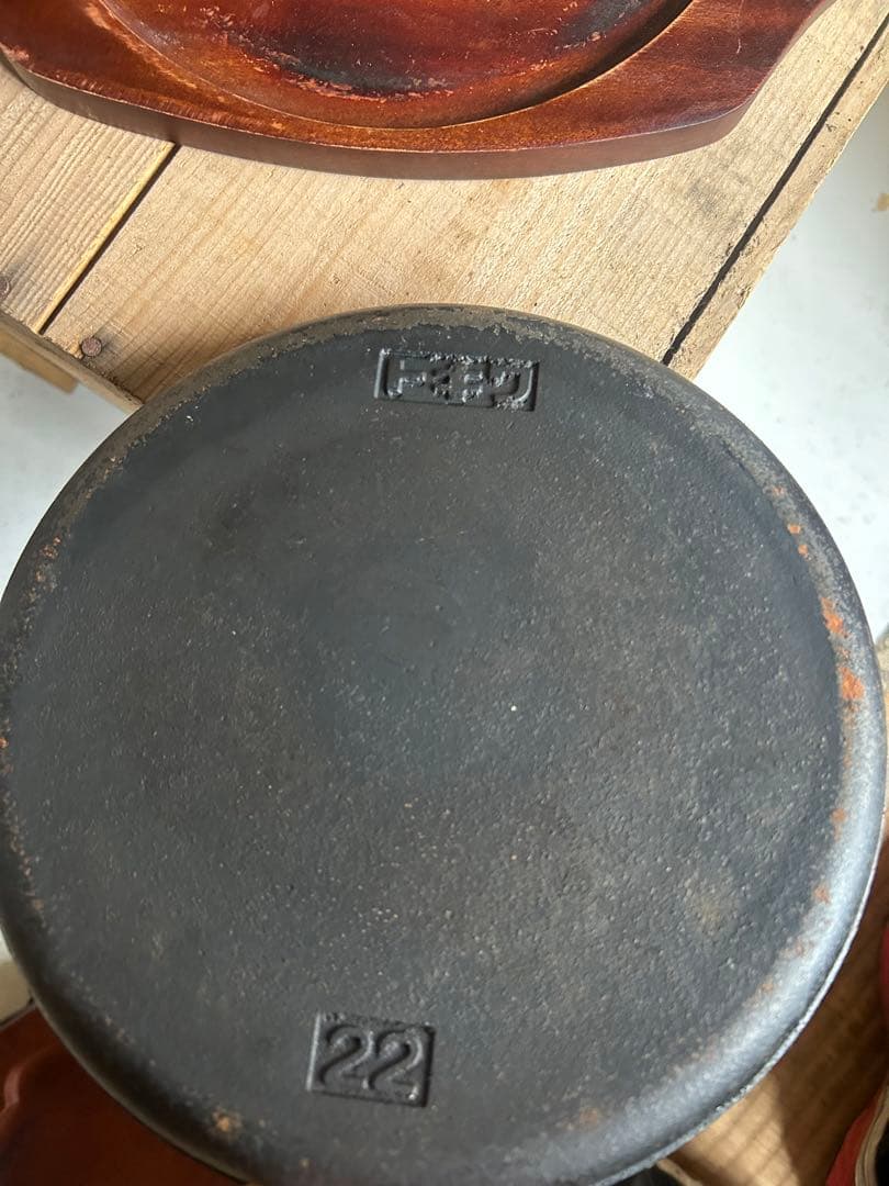 鉄製 22cm 10枚グリルパン標準（木製台）トキワ送料無料