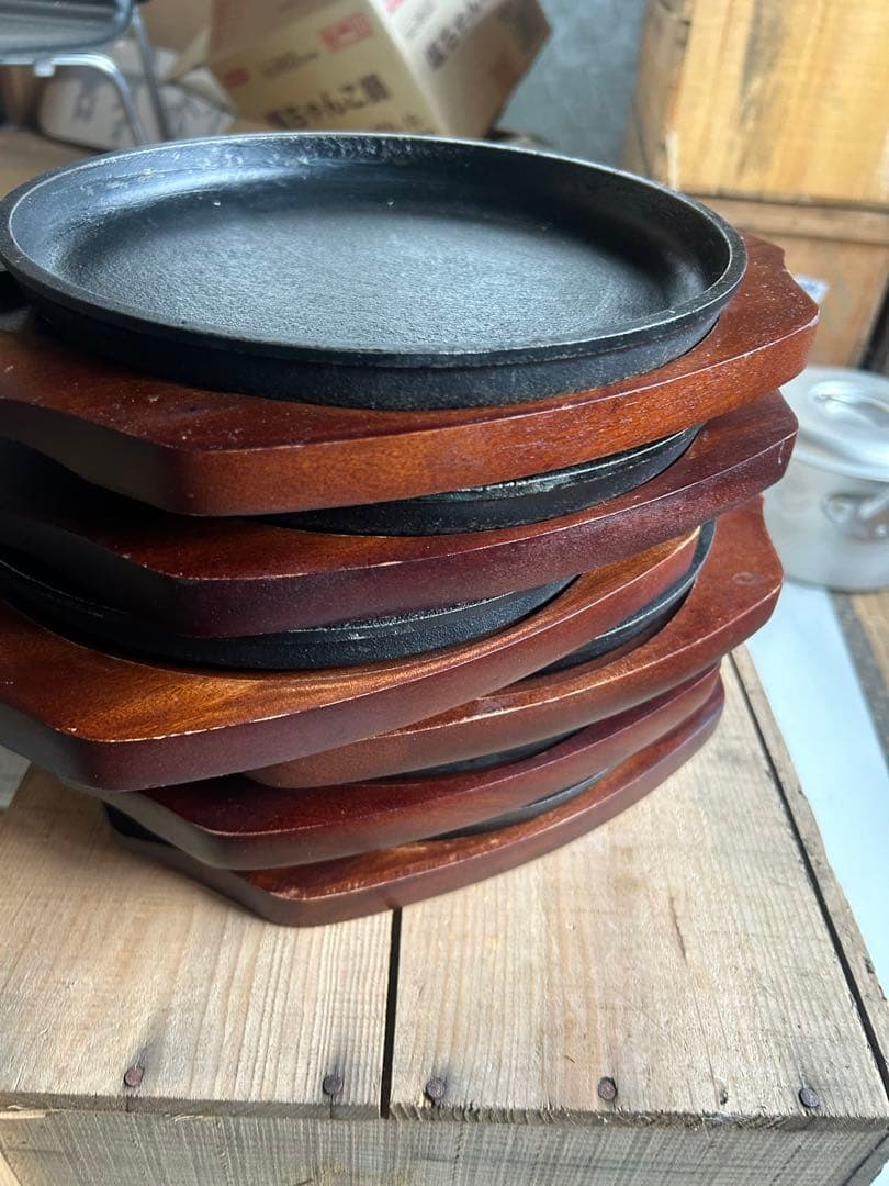 鉄製 22cm 10枚グリルパン標準（木製台）トキワ送料無料