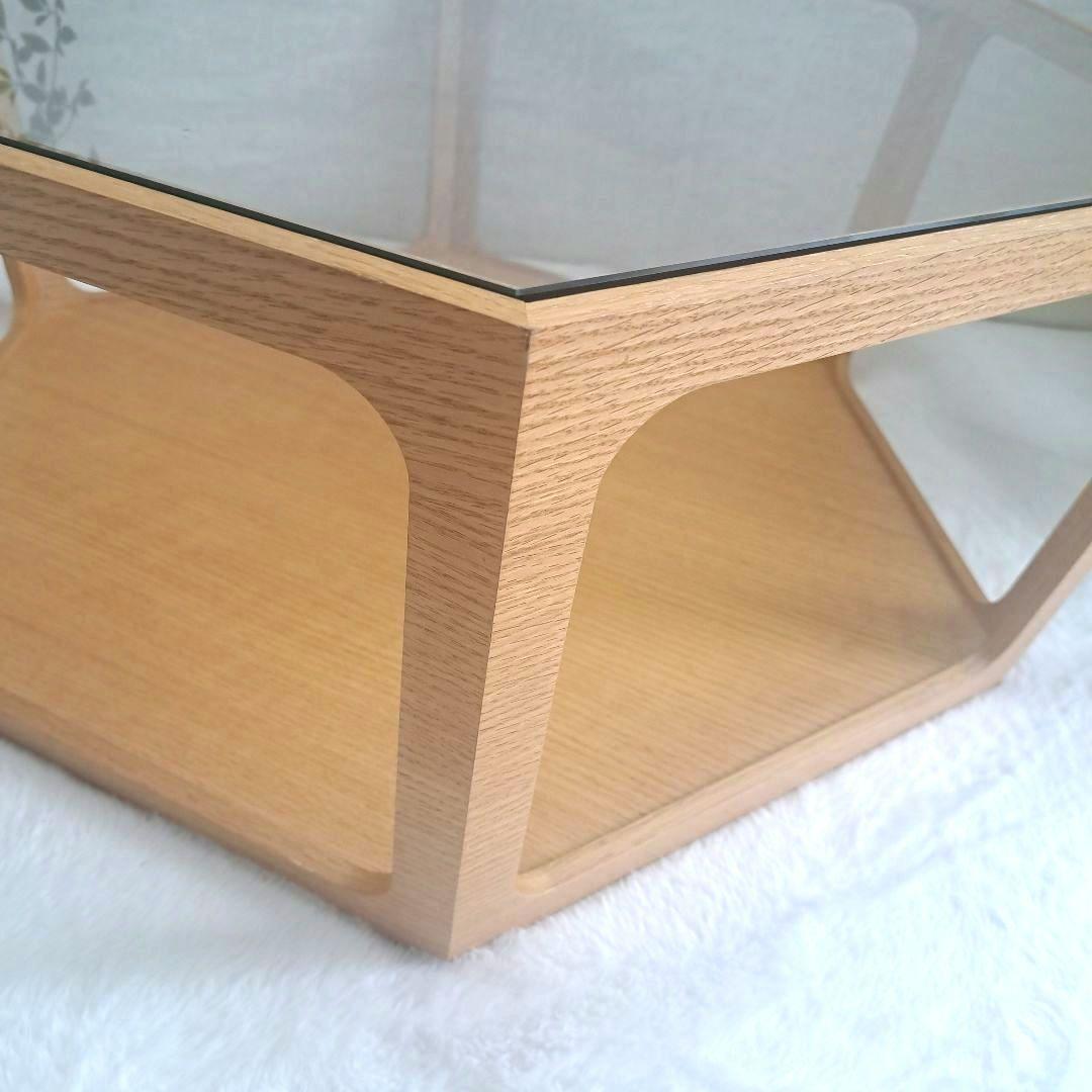 桜屋工業　CHERRY センターテーブル 六角形ガラス
