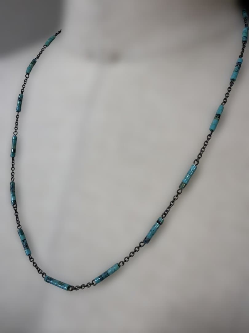 Navajo ターコイズ　ハンドメイド ネックレス　57.5cm