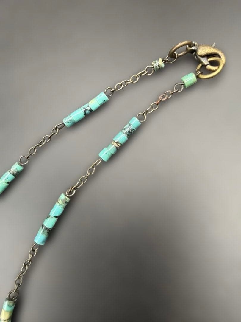 Navajo ターコイズ　ハンドメイド ネックレス　57.5cm
