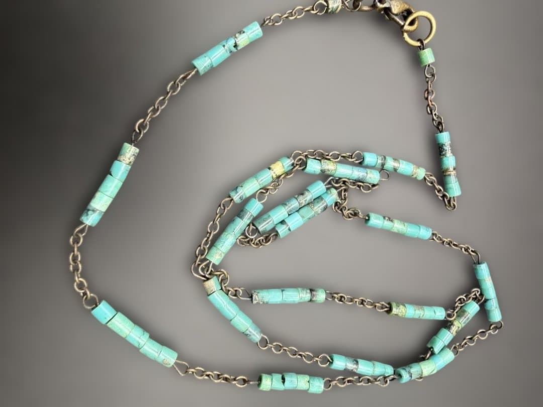 Navajo ターコイズ　ハンドメイド ネックレス　57.5cm