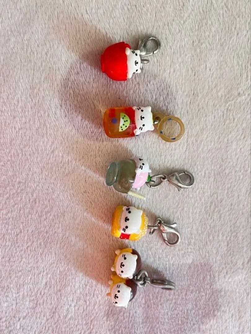 【San-X】サンエックス にゃんにゃんにゃんこ　ファスナーマスコット5点セット