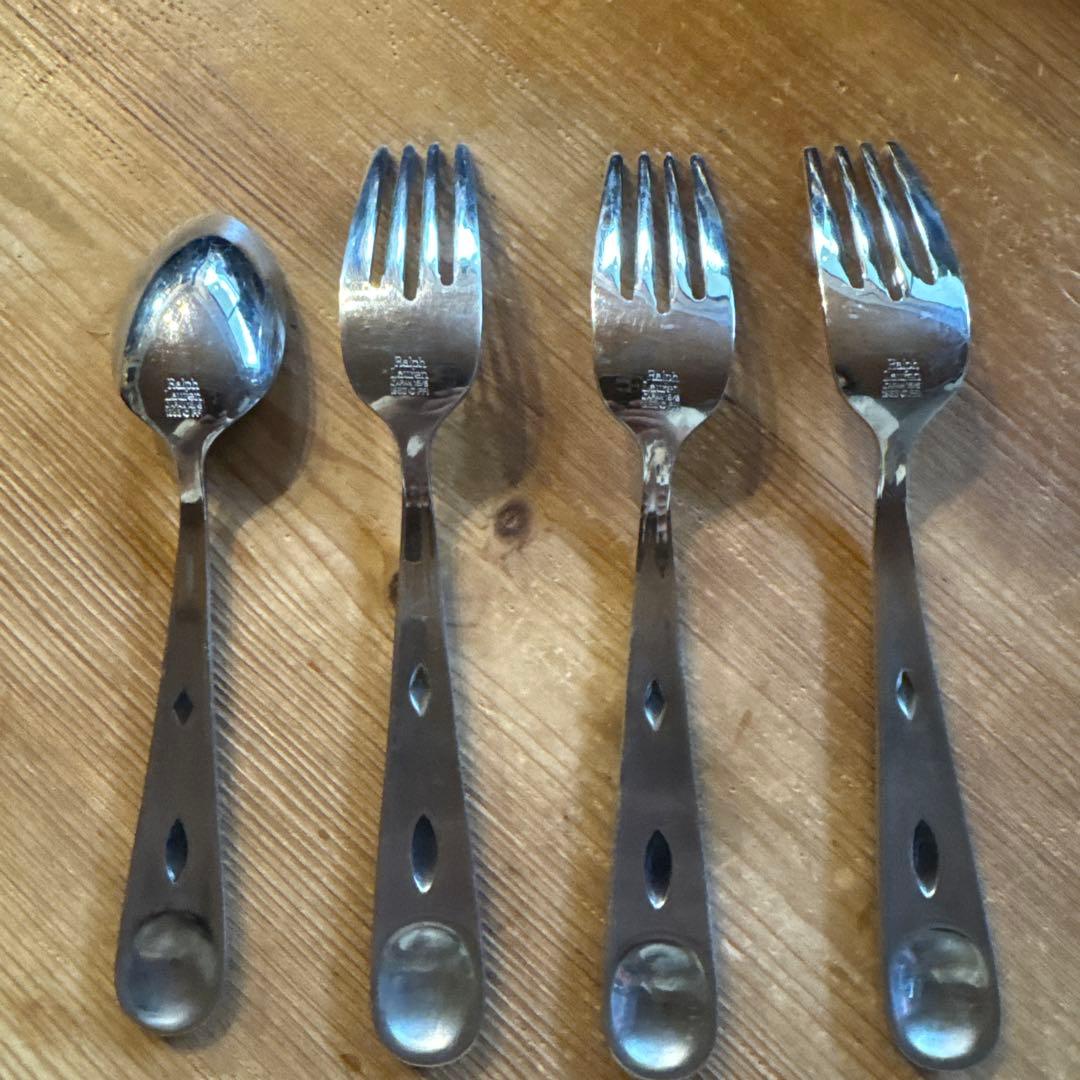 ナバホシリーズ　コンチョ　ラルフローレン　サラダフォーク3とコーヒースプーン1