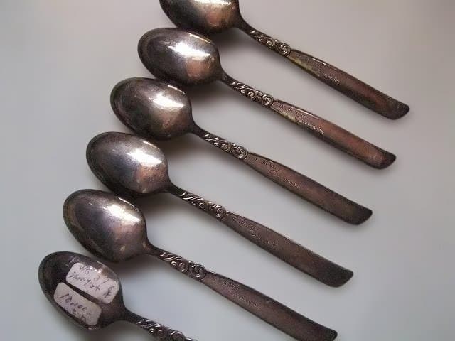 ティースプーン6個セット! ビンテージコミュニティシルバープレート