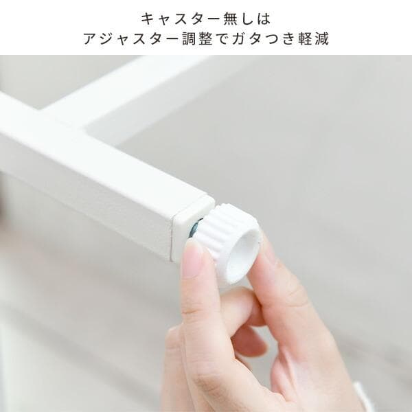 ★全国送料無料★ デスク 机 キャスター無 折り畳み アイボリー 他カラー有