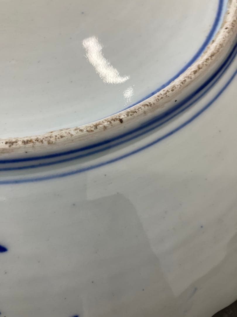 値下！時代物　色絵　金彩　花鳥絵　赤絵　大皿　飾り皿 骨董品　手描き　盛皿　龍