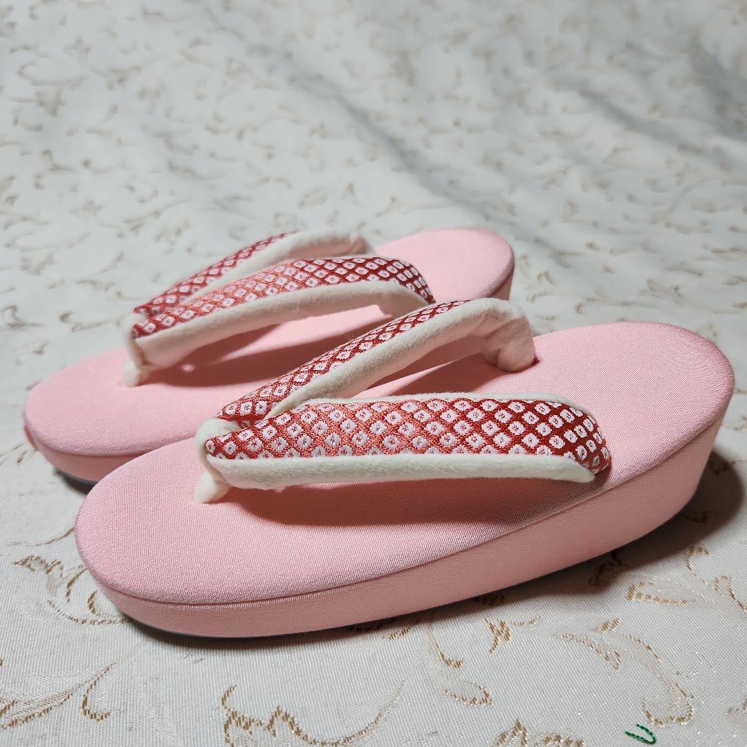 #695 ( 未使用品) 七五三  お正月  草履と巾着  18cm