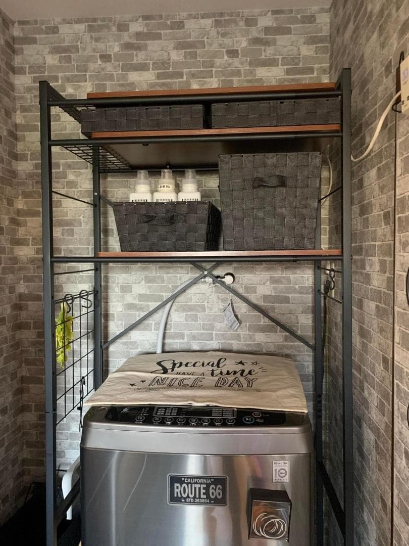 スマートストレージランドリーラック シンプル 3段