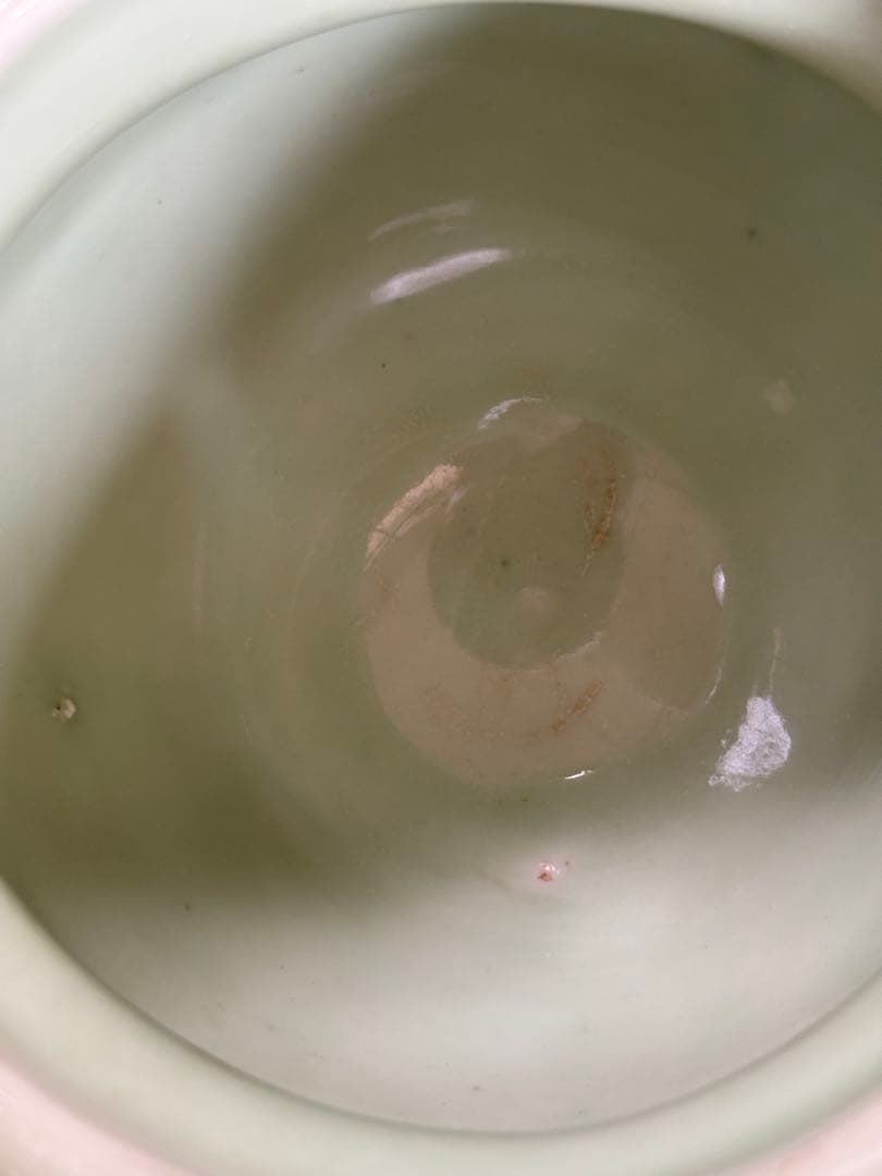 絵　鳥　缶水鉢