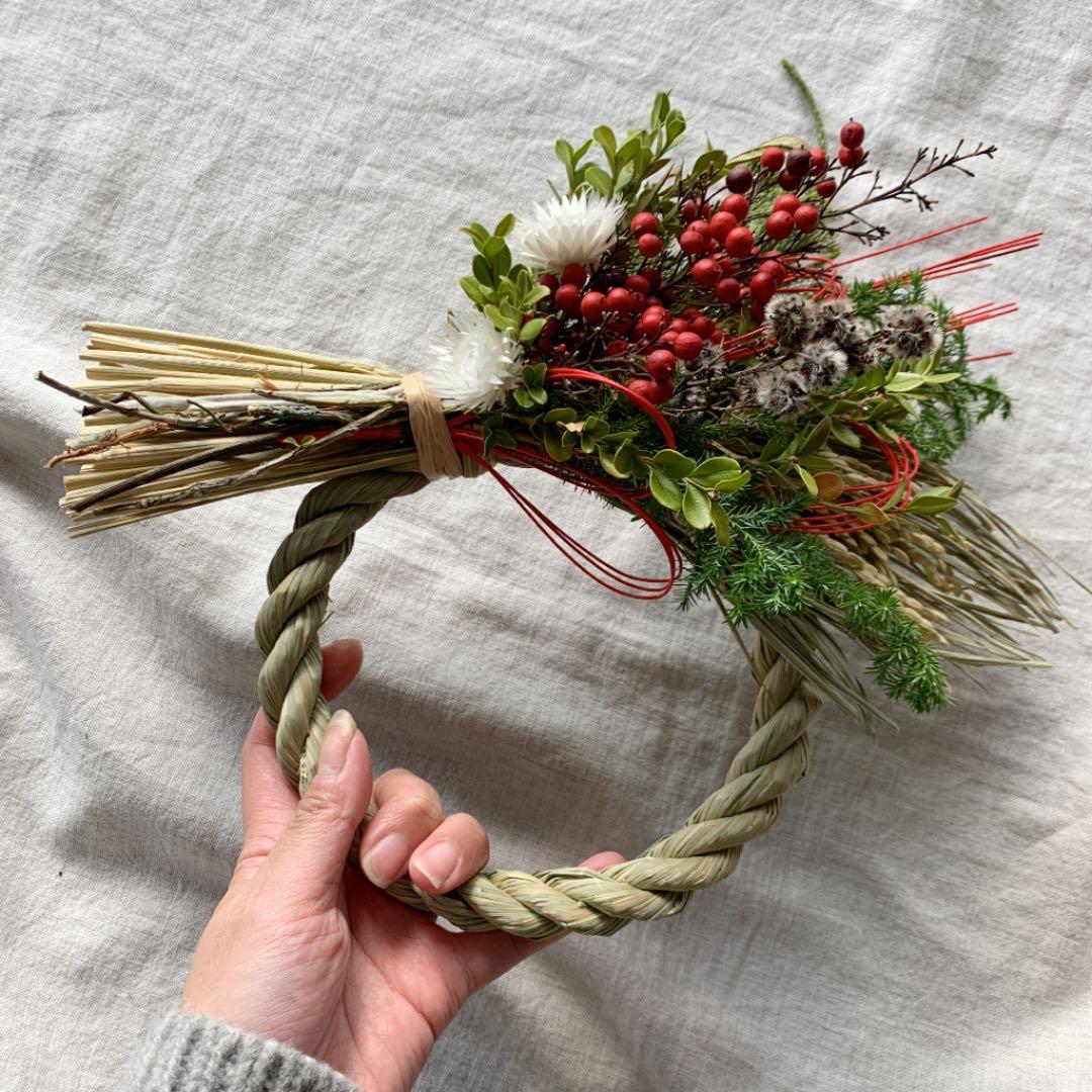 南天と柘植のいわみのしめ縄