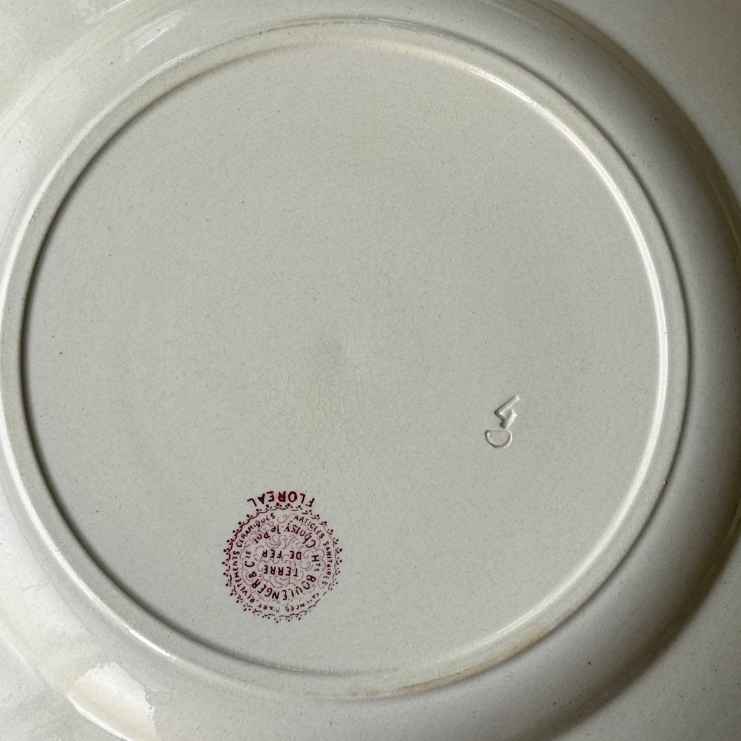 フランスアンティーク　ショワジー　Floreal 大皿