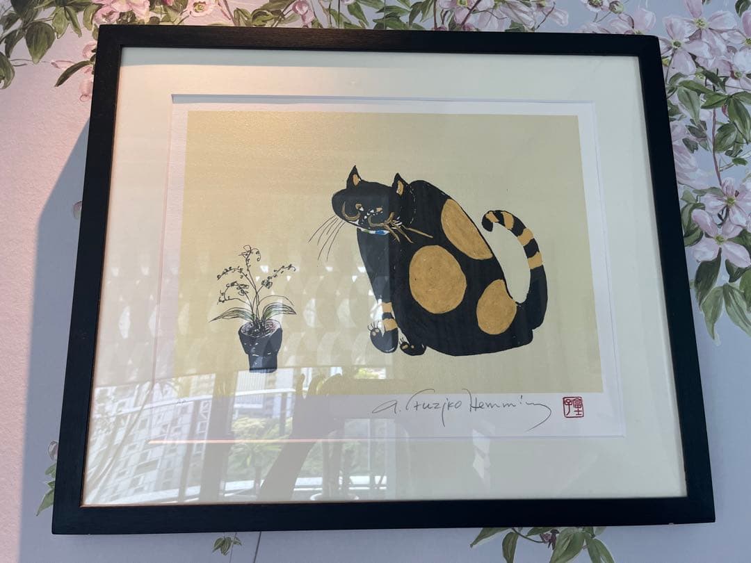 真作】フジコヘミング くりくり シルクスクリーン AP 直筆サイン 希少