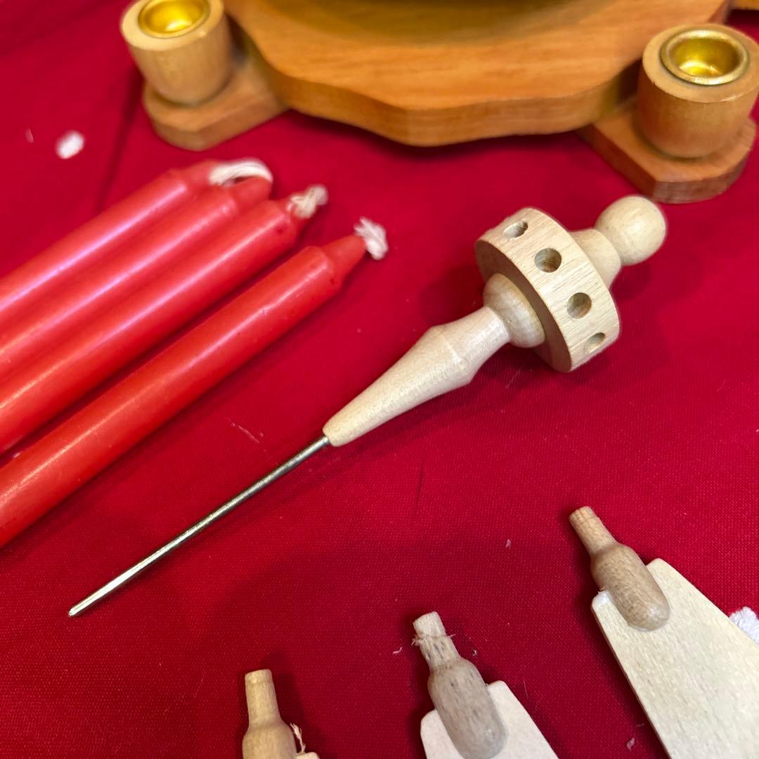 未使用ドイツザイフェン キャンドルウィンドミル/クリスマスピラミッド