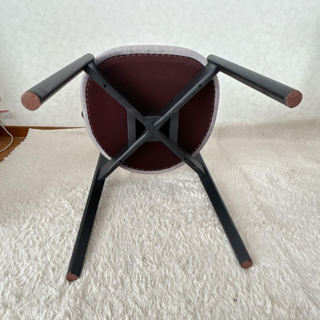 2脚セット】イバタインテリア アーム チェア 肘掛け ルンバ 通せる