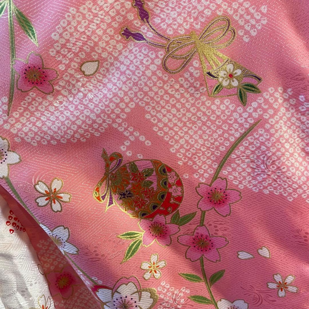 子供用 七五三 着物セット ピンク 花柄