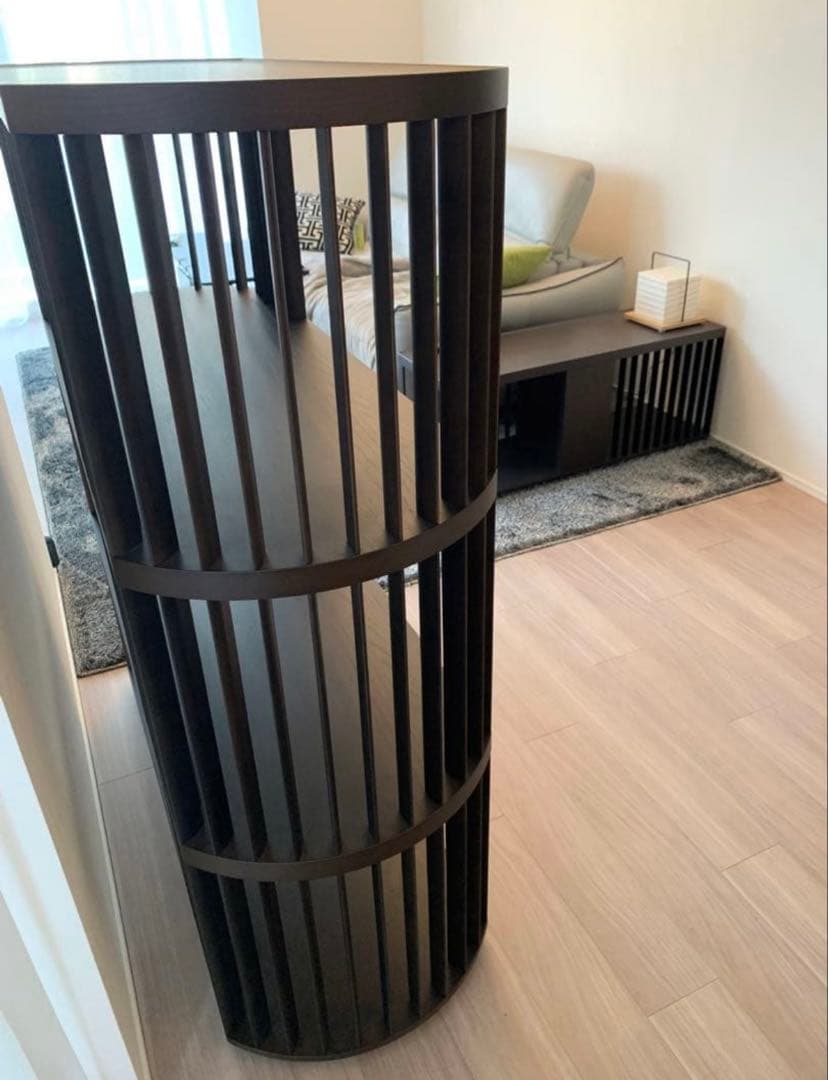 90万 新品同様【arflex】CASTELLO シェルフ オーク 飾り棚