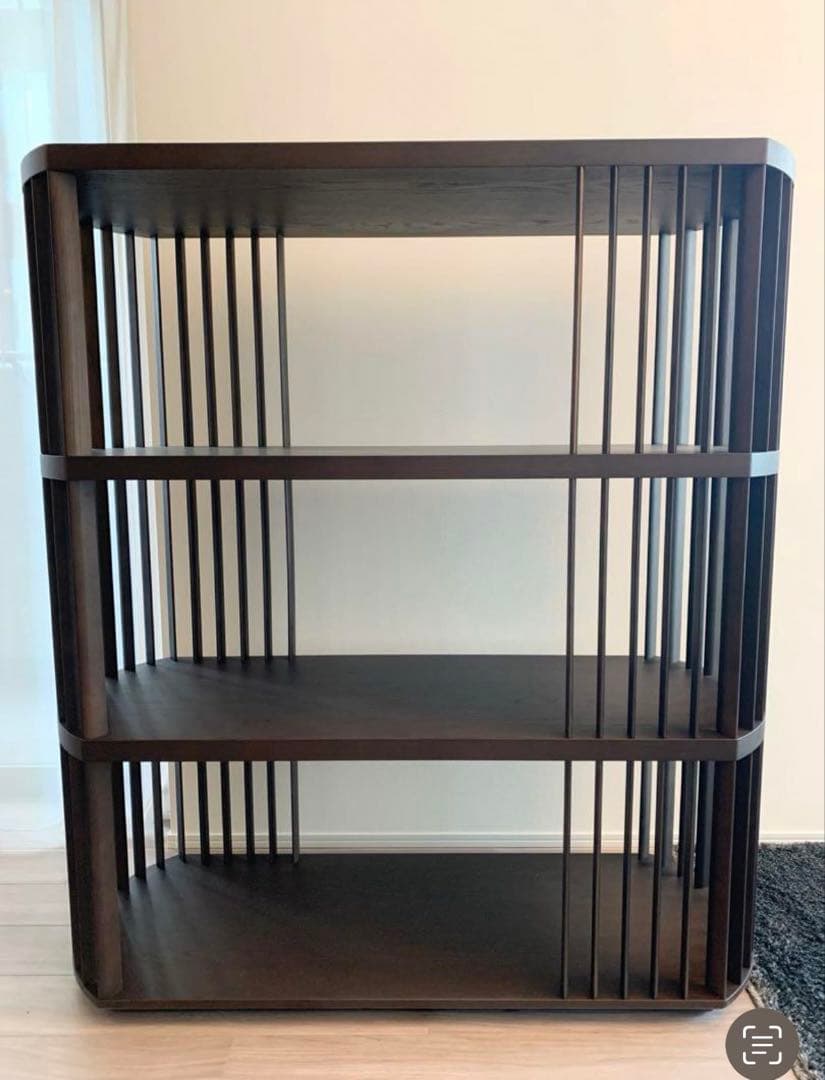 90万 新品同様【arflex】CASTELLO シェルフ オーク 飾り棚