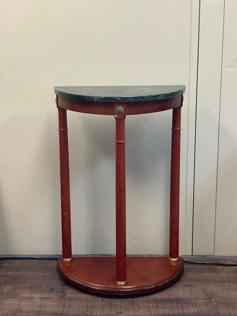 大理石　花台　コンソールテーブル　コーナー用