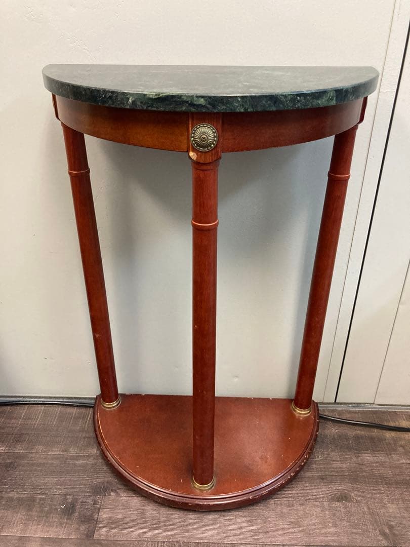 大理石　花台　コンソールテーブル　コーナー用