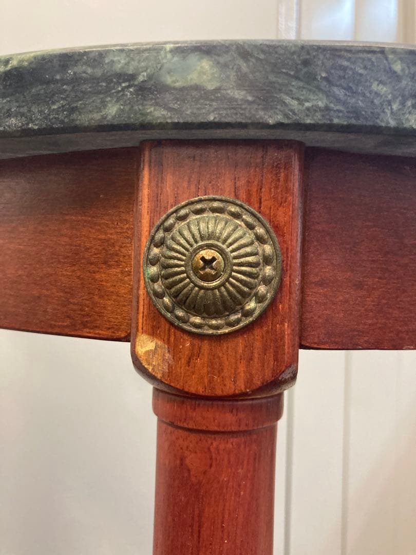 大理石　花台　コンソールテーブル　コーナー用