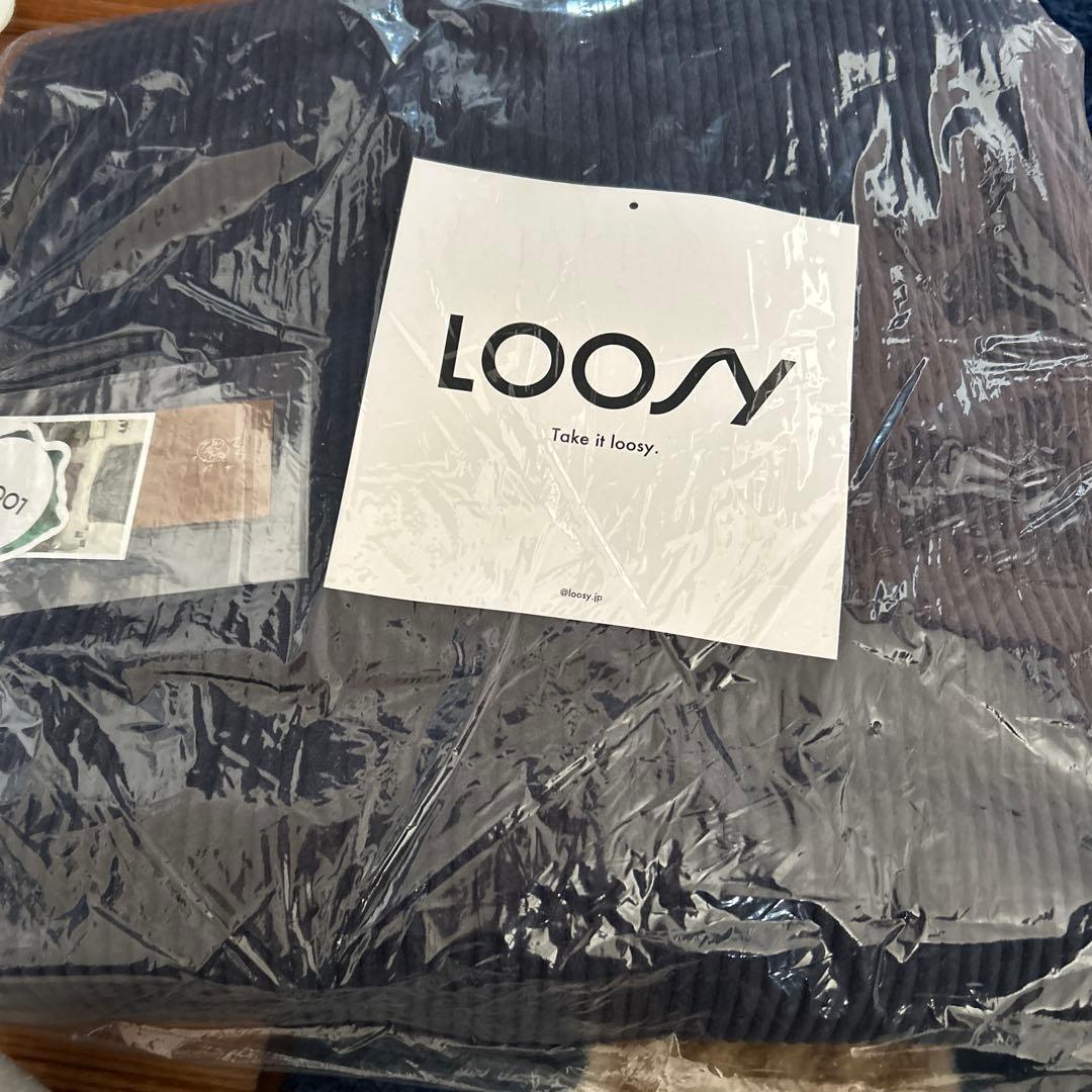 LOOSY ダークブルー 2人掛けソファ カバー120x90x68cm