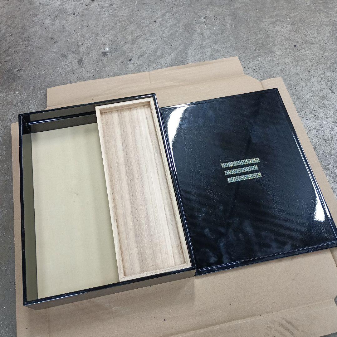 中古漆箱 文箱 菊紋 皇室 記念品 紫綬褒章 - メルカリ