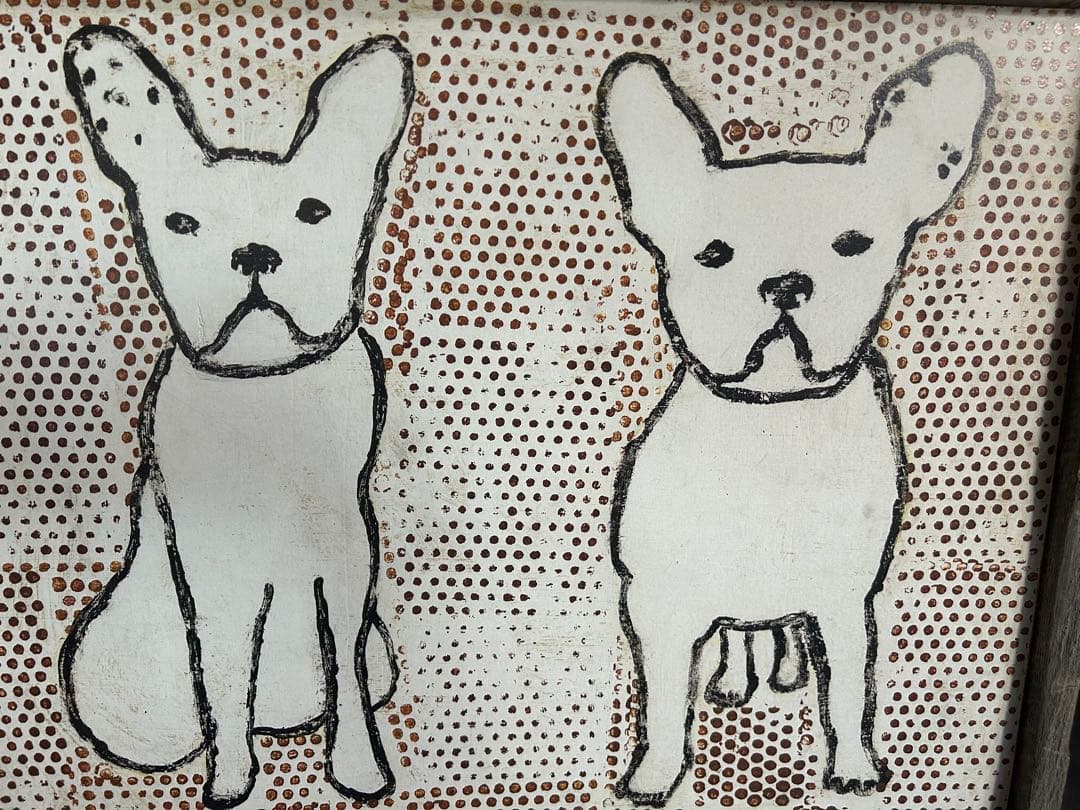 シュガーブー　sugarboo Designs アート　古材　フレンチブルドッグ