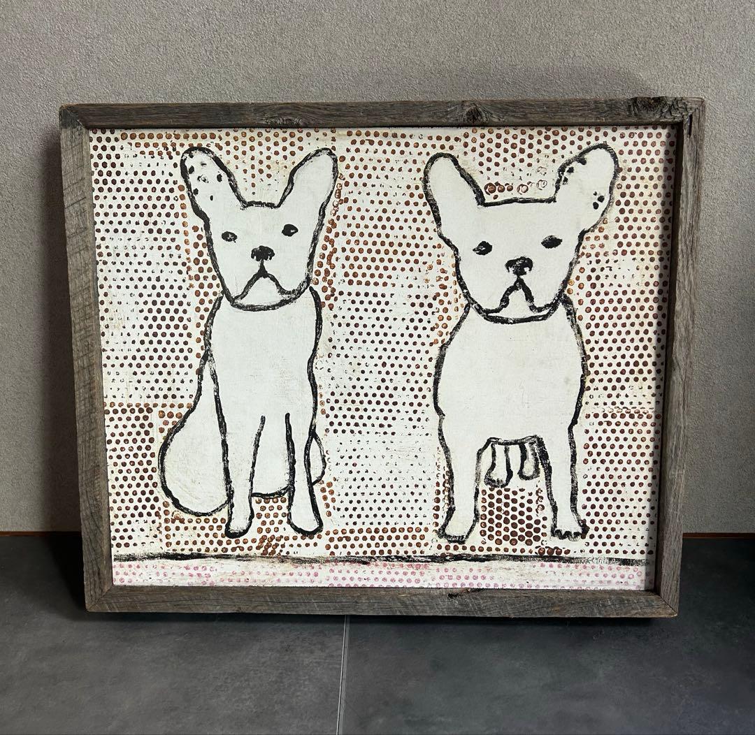 シュガーブー　sugarboo Designs アート　古材　フレンチブルドッグ