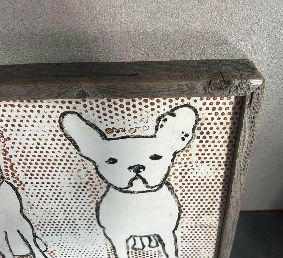 シュガーブー　sugarboo Designs アート　古材　フレンチブルドッグ