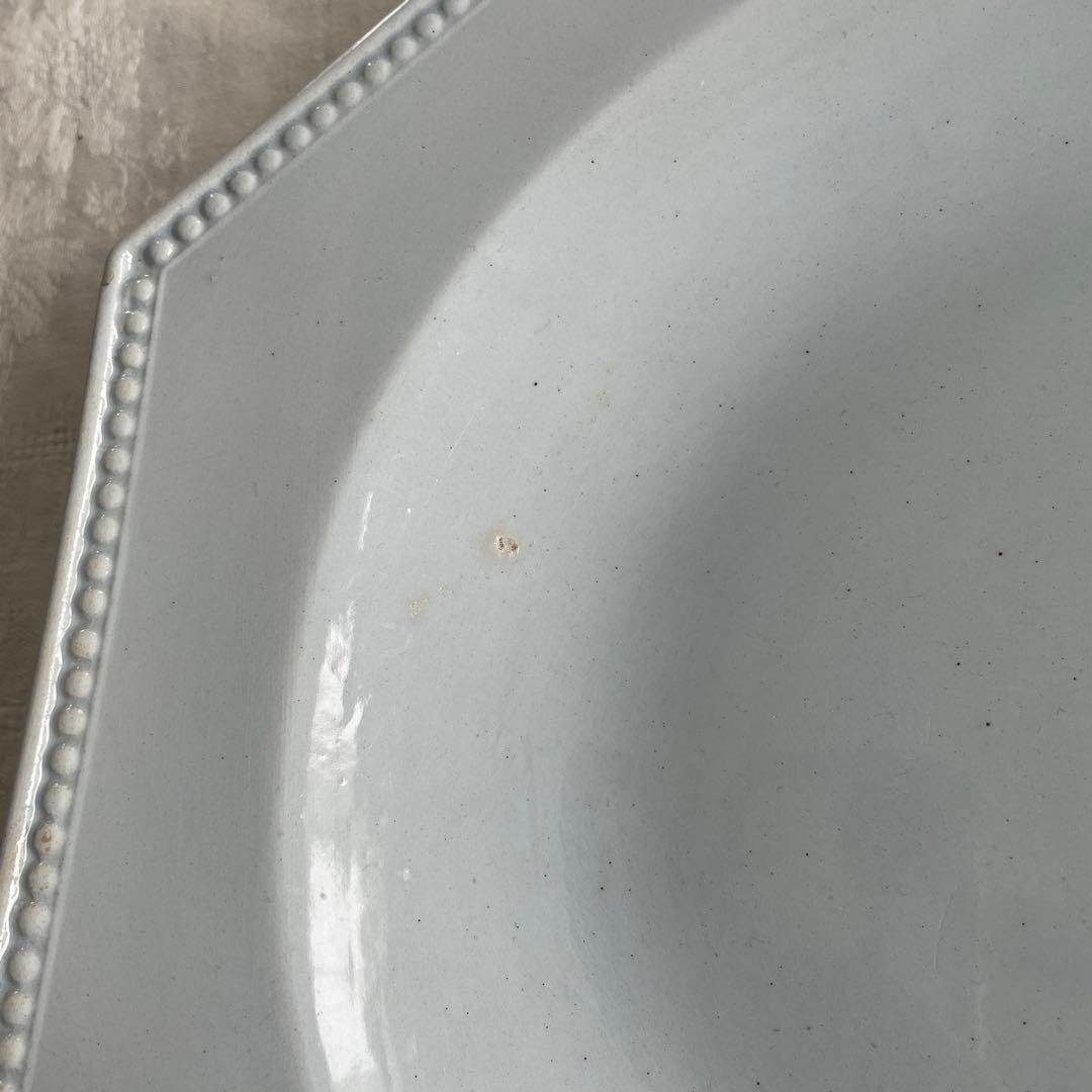 フランス アンティーク クレイユモントロー オクトゴナル 大皿