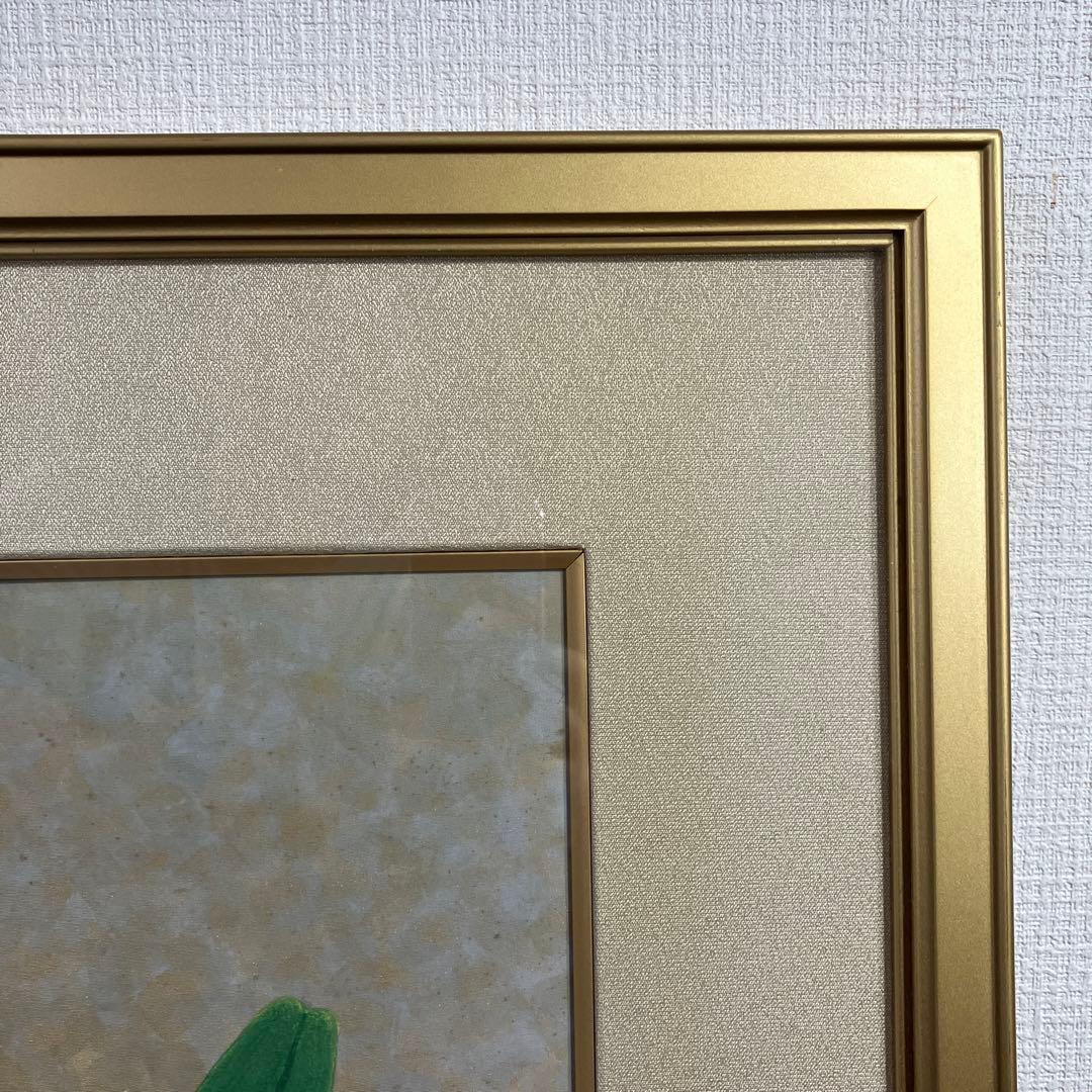 日本画　柳道成　「カトレア」