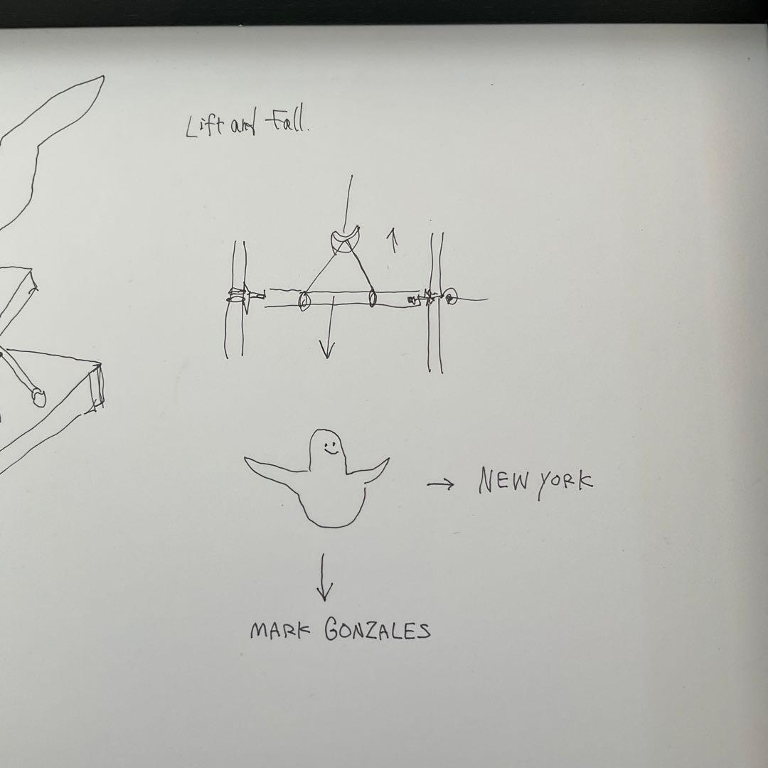 マークゴンザレス　MARK GONZALES ドローイング　アート　原画 ①