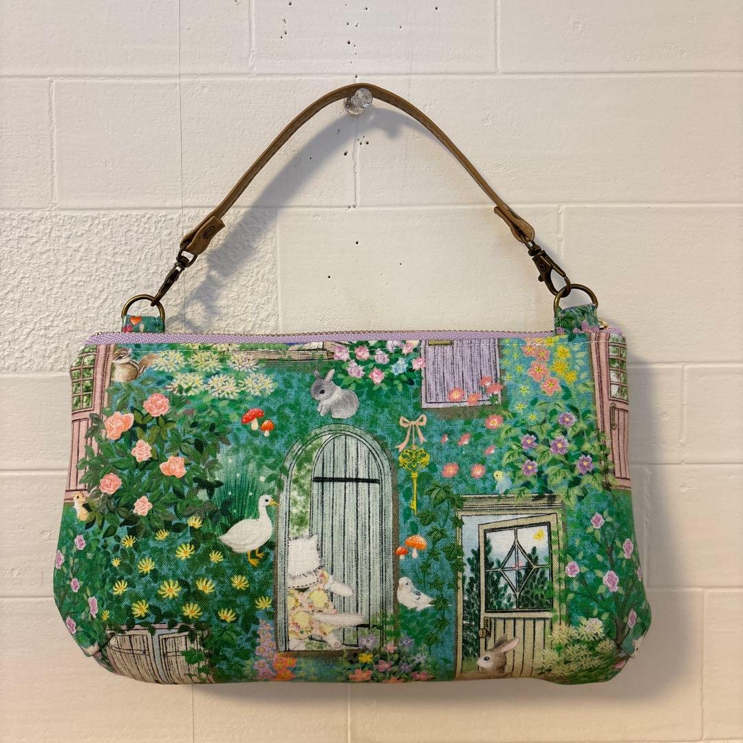 感謝価格　SALE 限定生地　ユキエモン　持ち手付きダーツマチ付きポーチ　人気