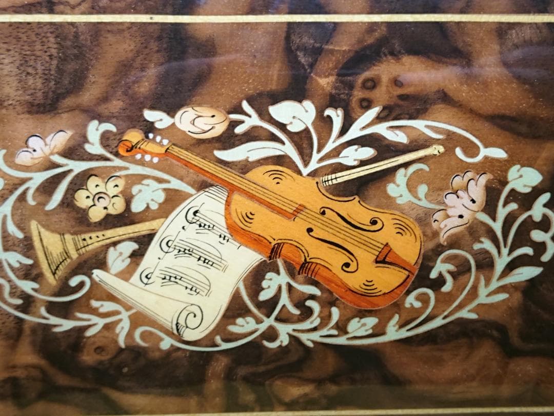 【美品】REUGE　ボックス　宝石箱　スイス　置物　工芸品　美術品　A3429