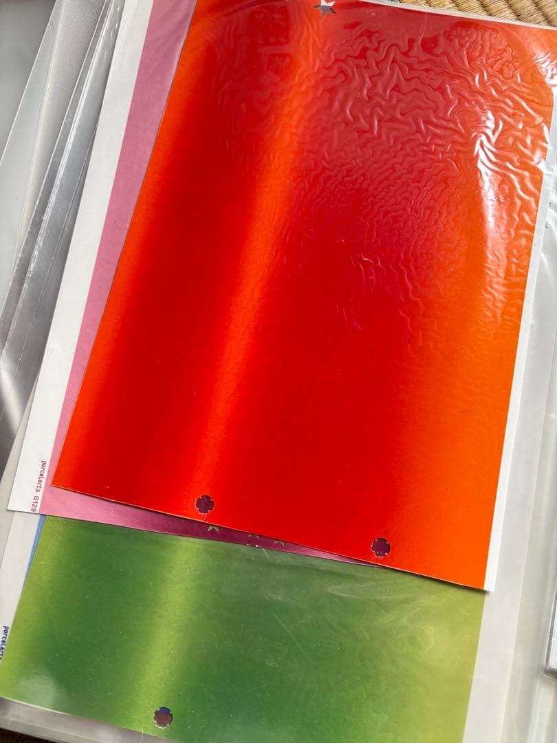 ポーセラーツ　60枚ヴォーグ社　転写紙無地　グラデーションまとめ売り