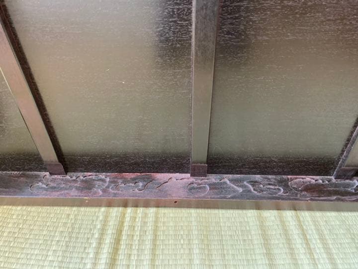 猫脚座卓　獅子彫り　和式座卓　日本製