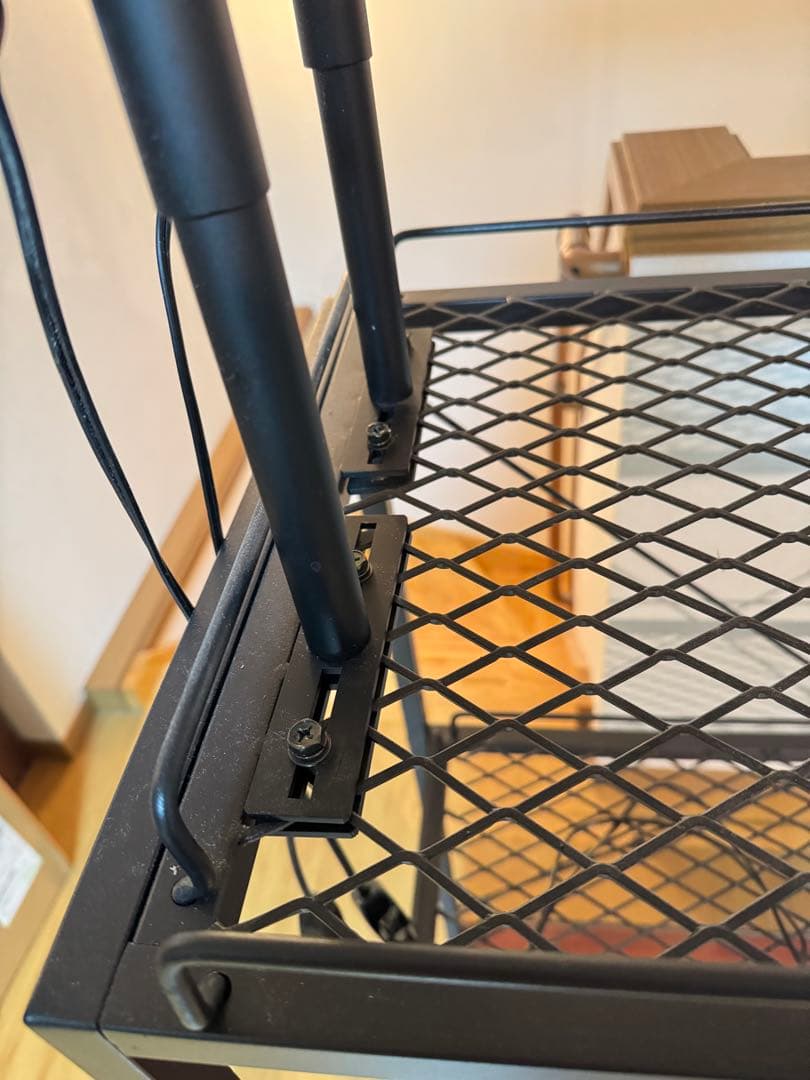 アイアンシェルフ 植物棚 アガベ ライトレール、LEDパネル、サーキュレーター付