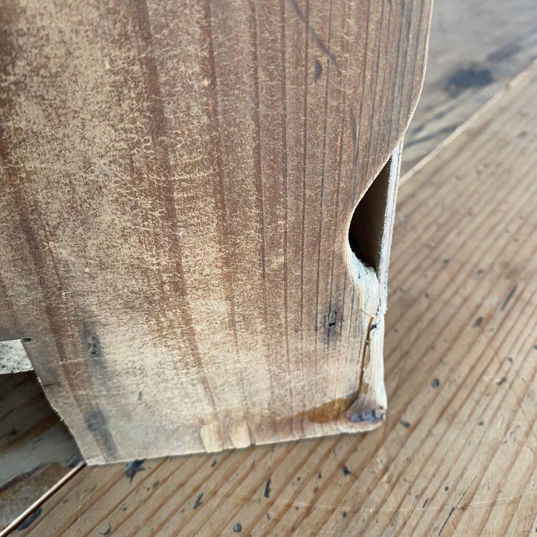 アンティーク チェスト 棚 食器棚 本棚 無塗装 z843