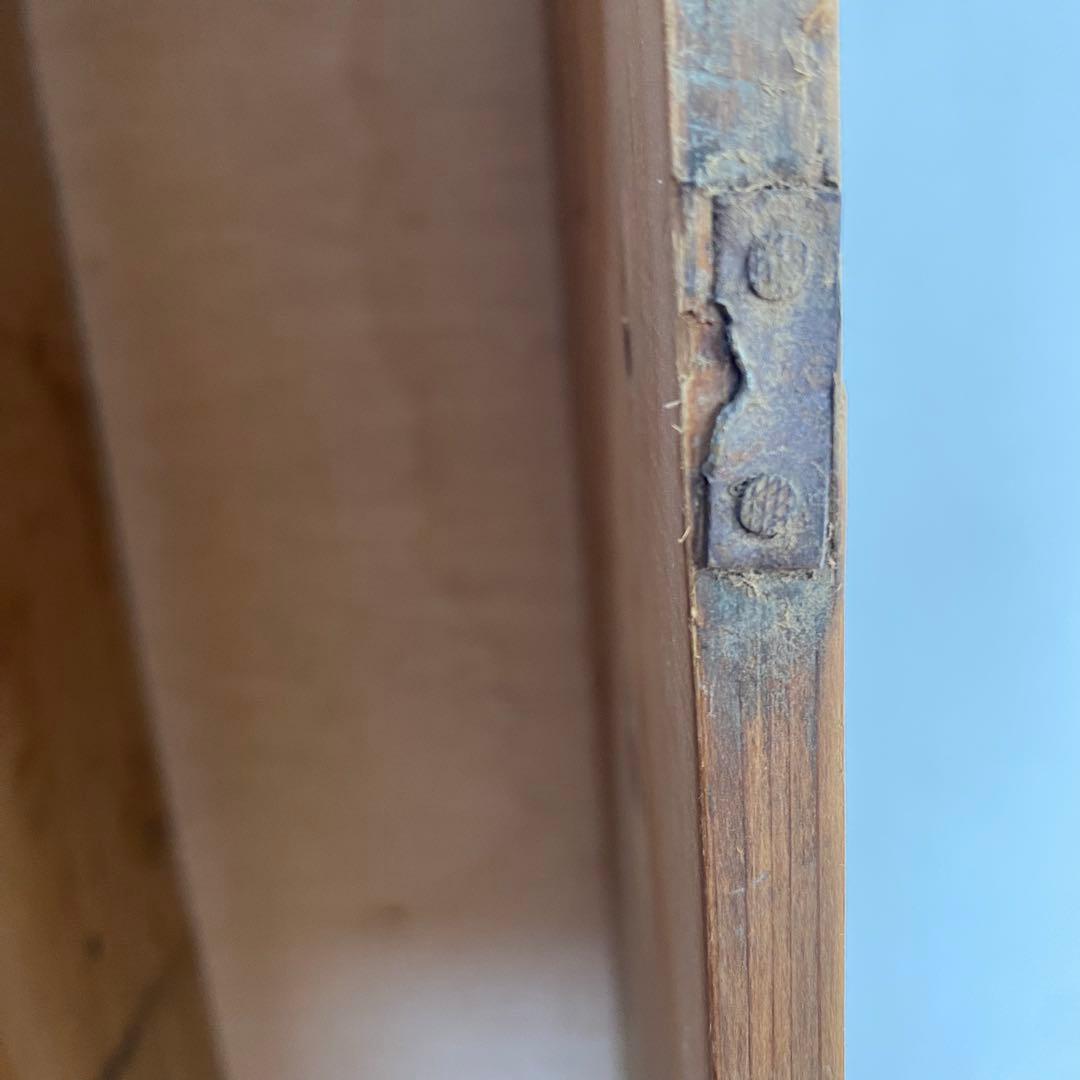 アンティーク チェスト 棚 食器棚 本棚 無塗装 z843