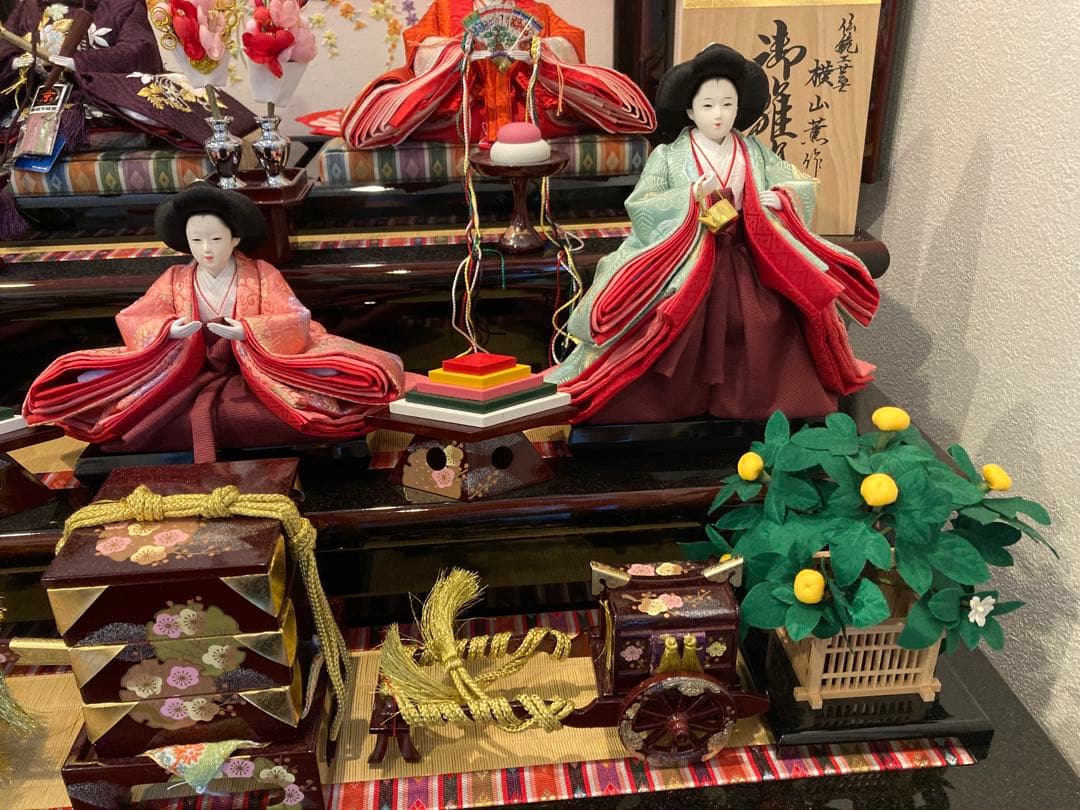 雛人形 五人飾り 横山善治郎作　3段