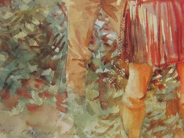 ジョン・シンガー・サージェント、汝、盗むことなかれ、希少な額装用画集より