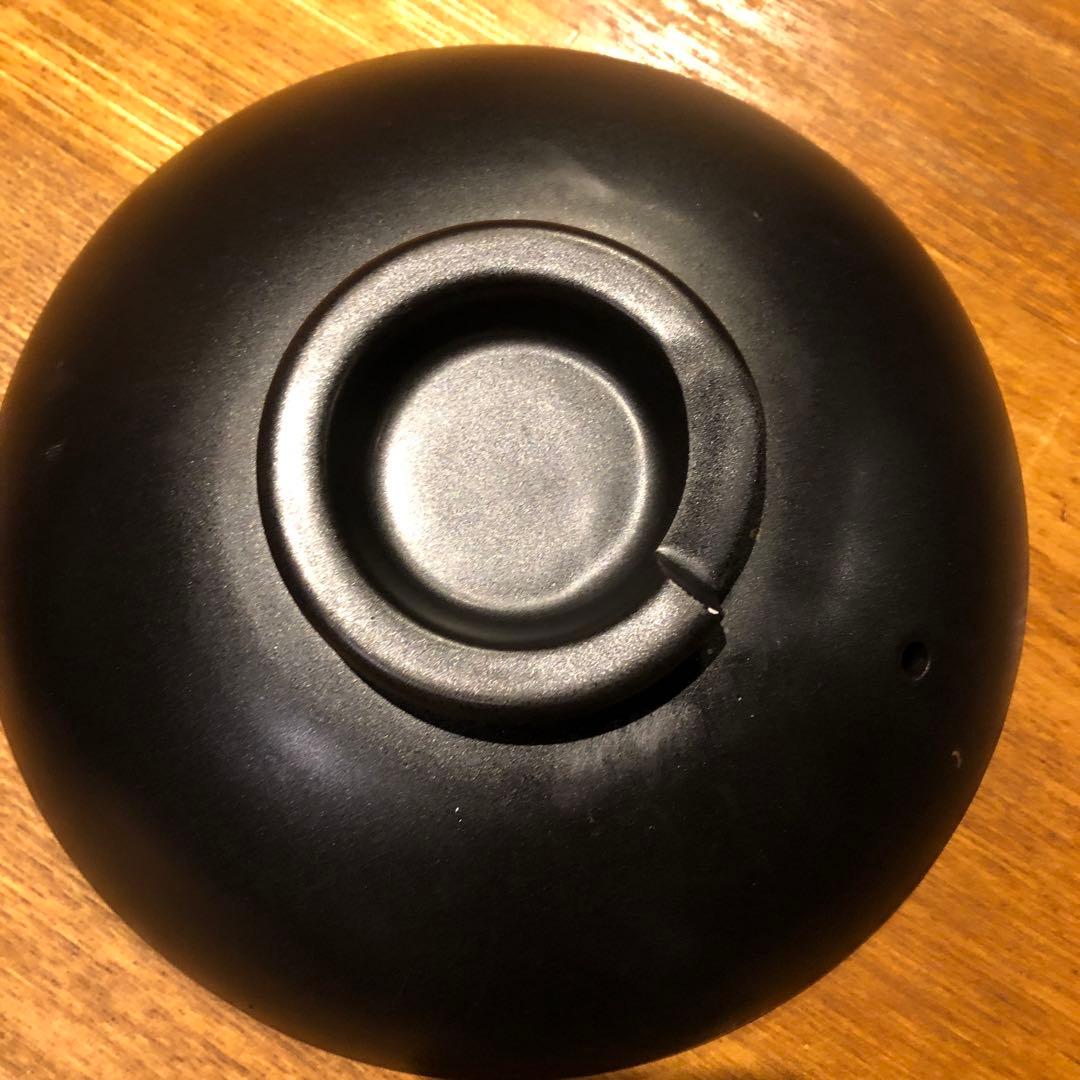 黒釉　すっぽん鍋　8号