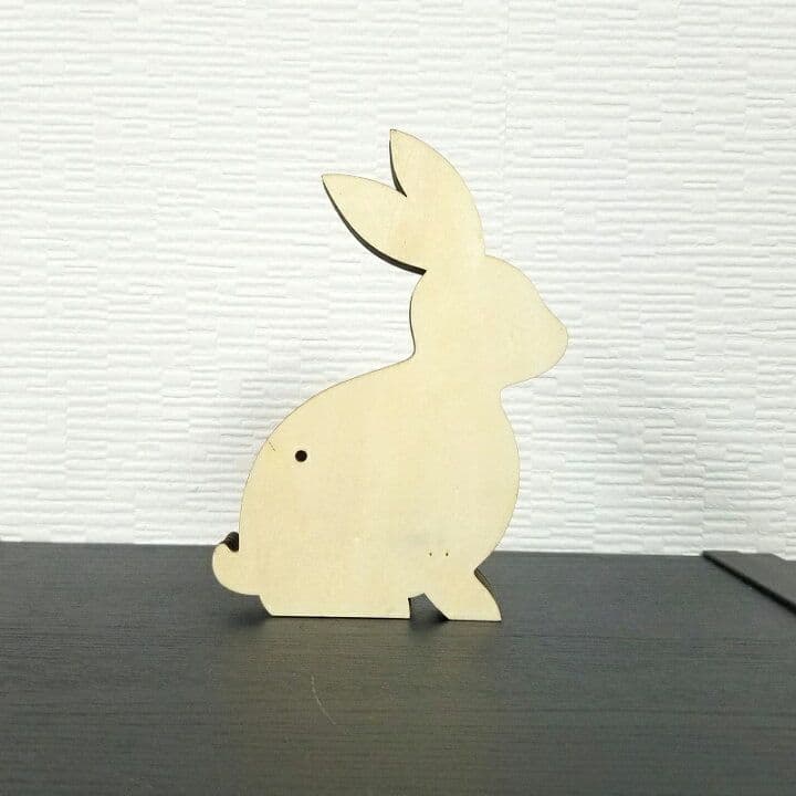 3D木製置物 】うさぎ兎★ アートオブジェ置き物グッズ雑貨かわいい可愛い 動物