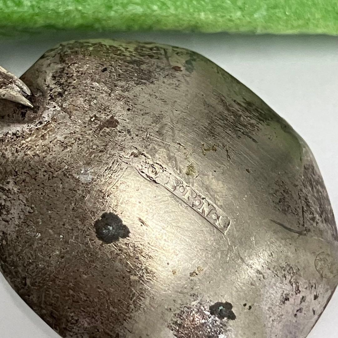 英国 ヴィンテージ ソルトスプーン ホールマーク シルバー 3本 J.D&S