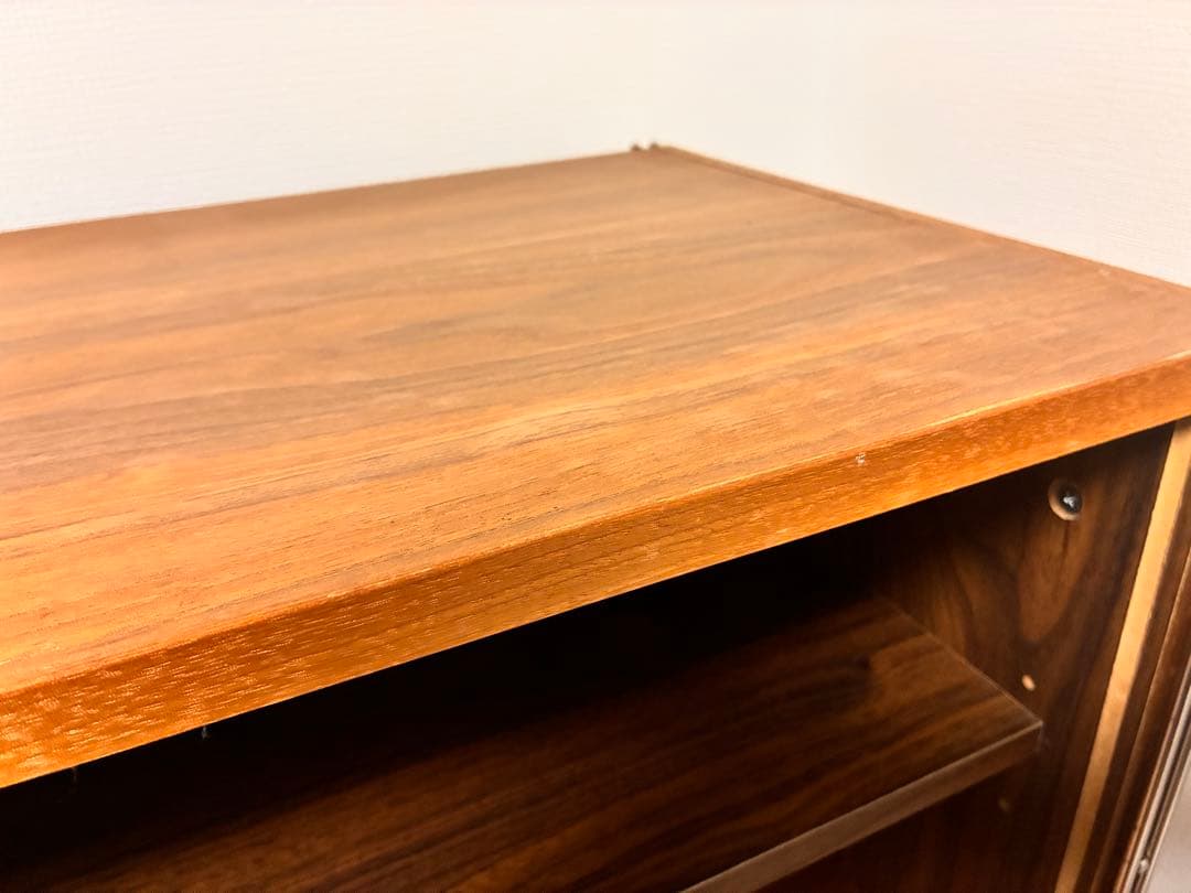 中古 無印良品 ステンレスユニットシェルフ ウォルナット