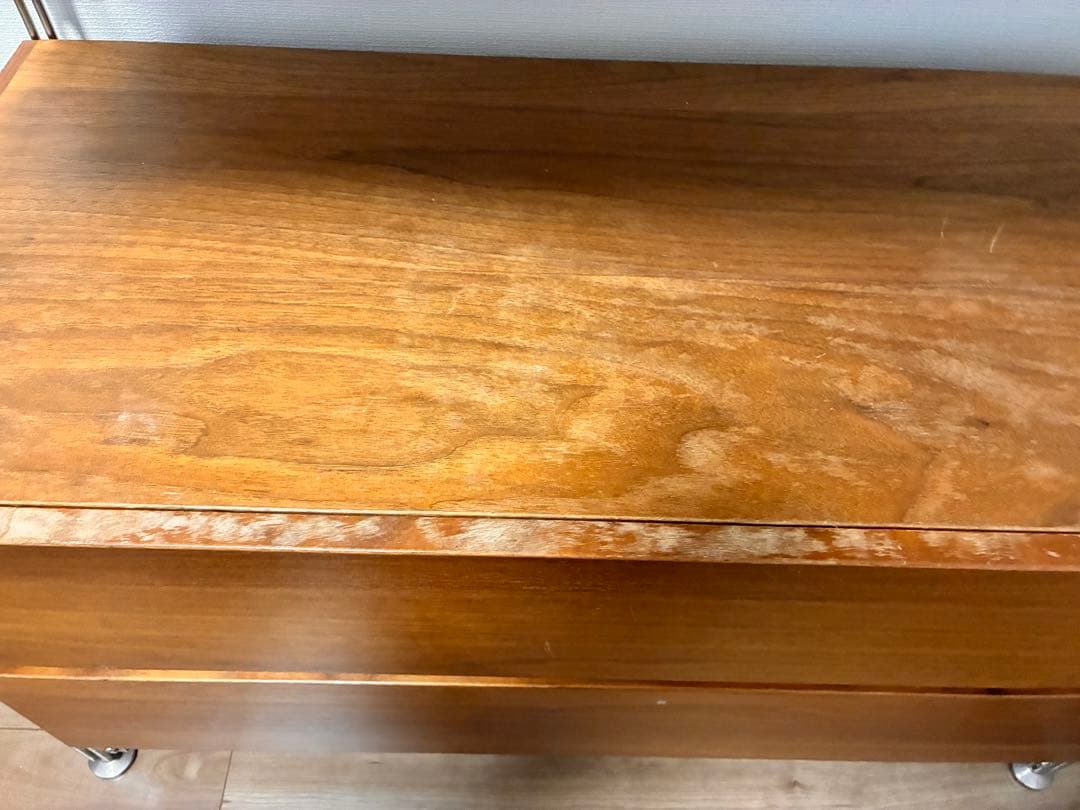 中古 無印良品 ステンレスユニットシェルフ ウォルナット