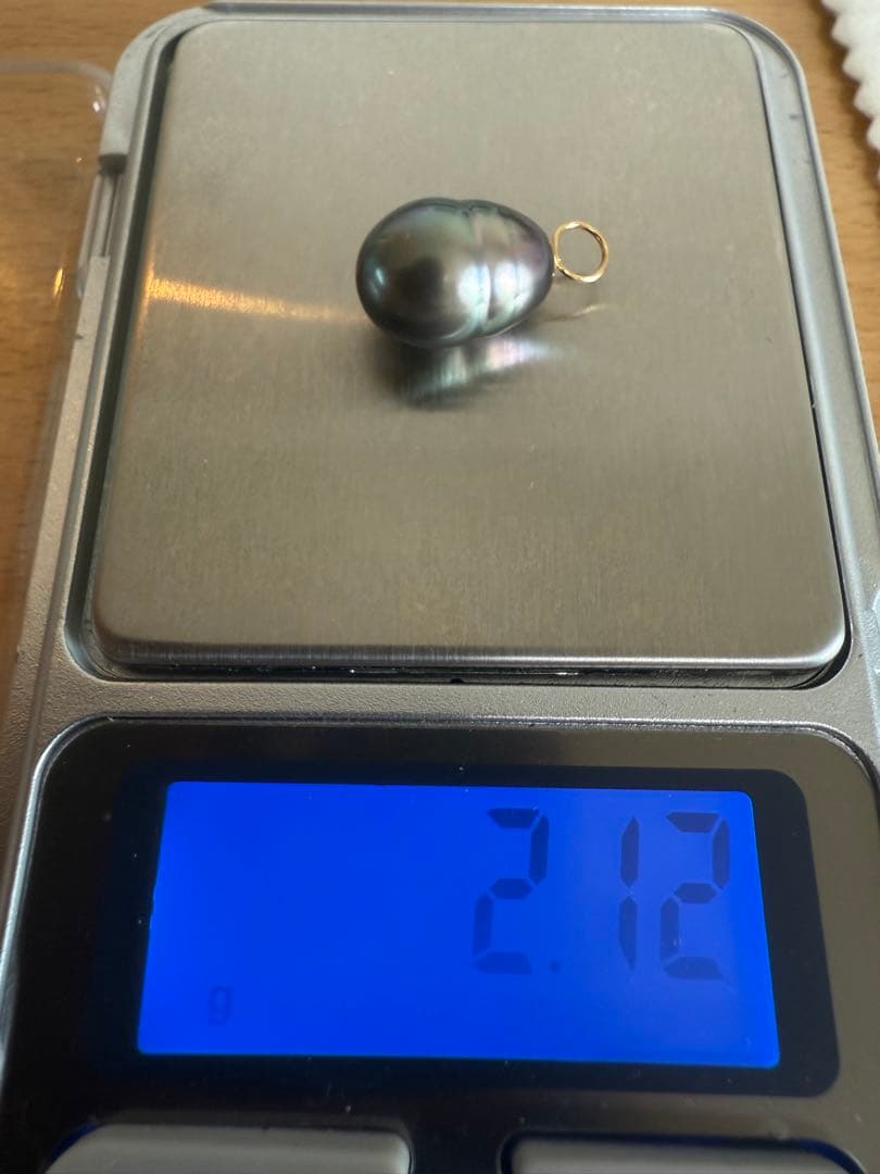 黒蝶南洋真珠ペンダントk18金